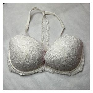 PINK lace push up bra set Size 32DD.